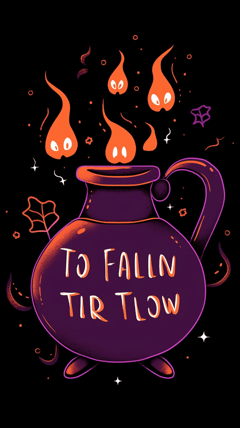 Halloween Design Point original repeating artwork