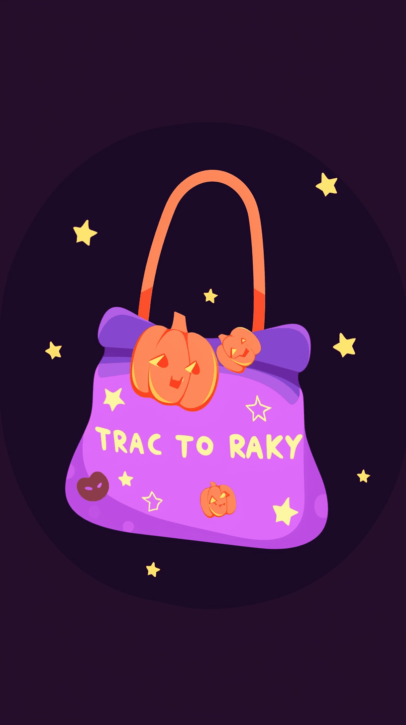 Halloween Downtown original repeating artwork