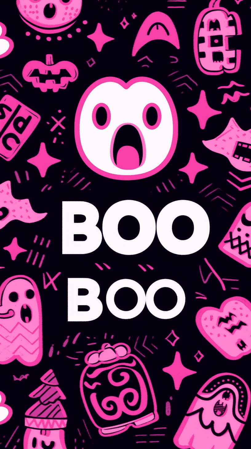 Halloween Design Label original repeating artwork