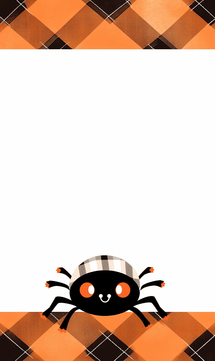 Halloween Spider Shine original repeating artwork