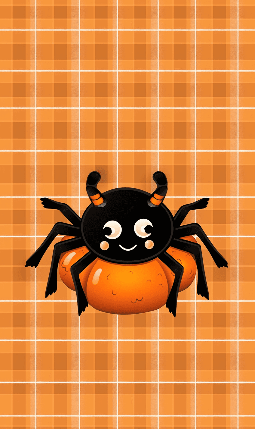 Halloween Spider 001 original repeating artwork