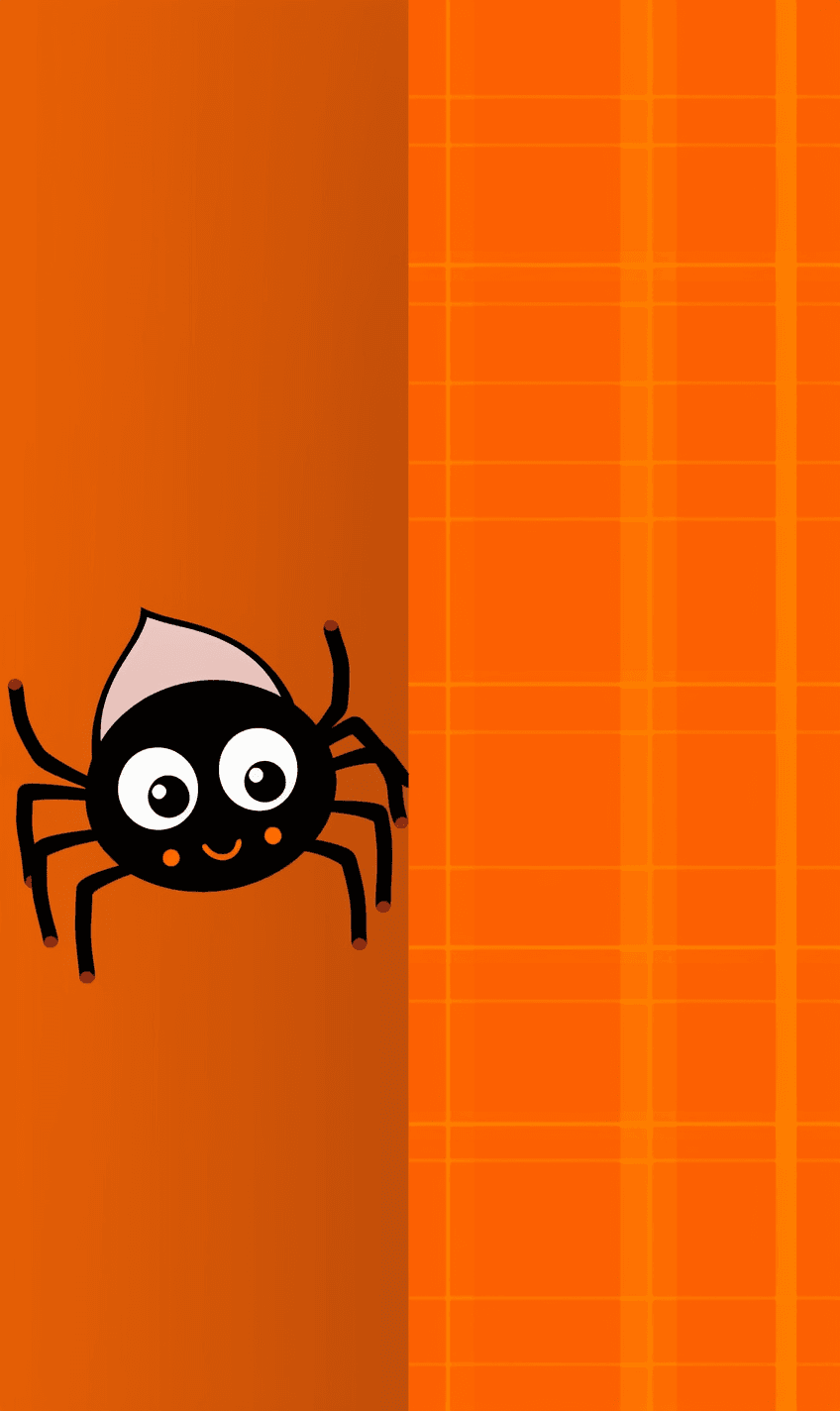 Halloween Spider Glow original repeating artwork