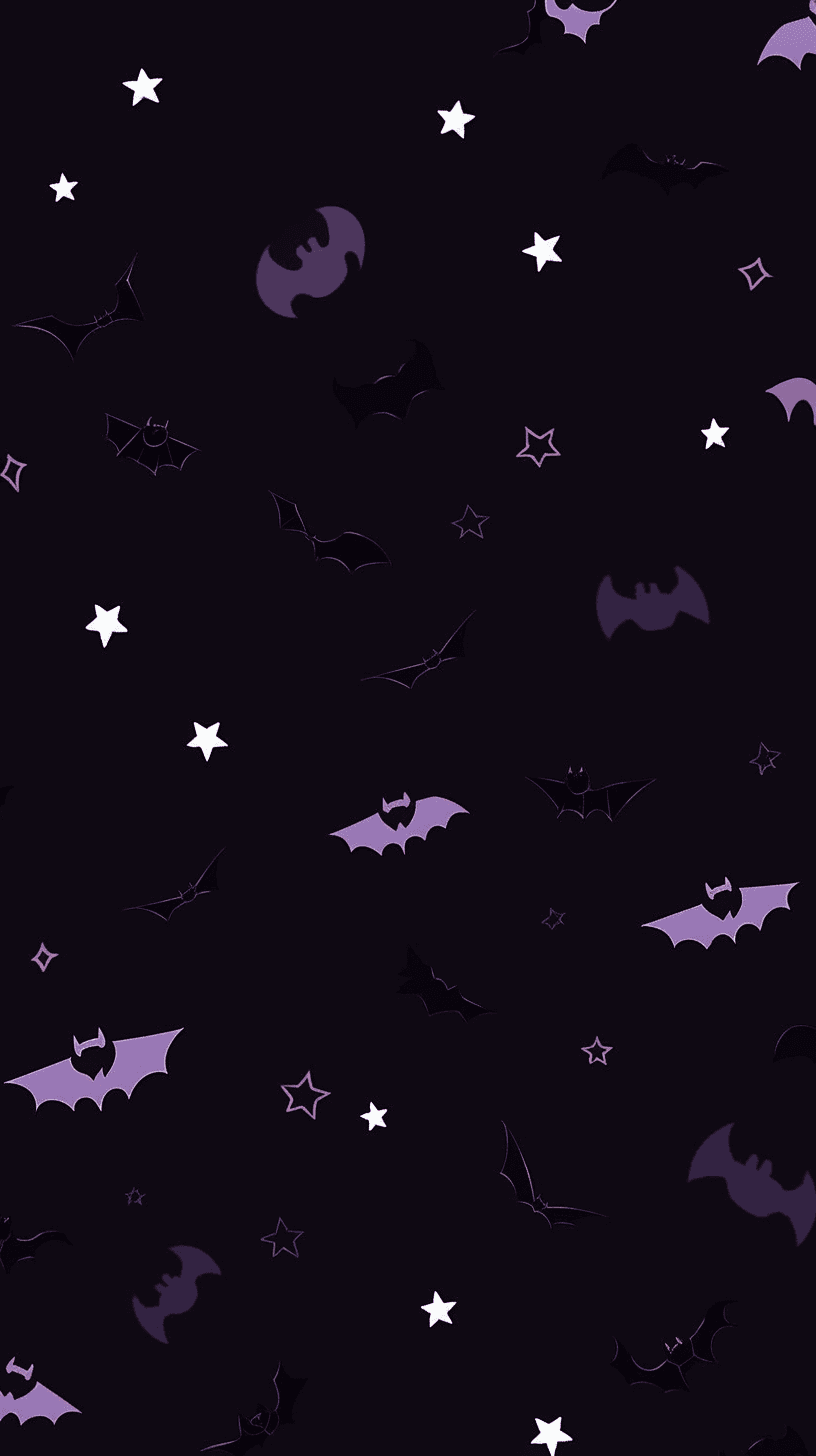 Halloween Bat Sunrise original repeating artwork