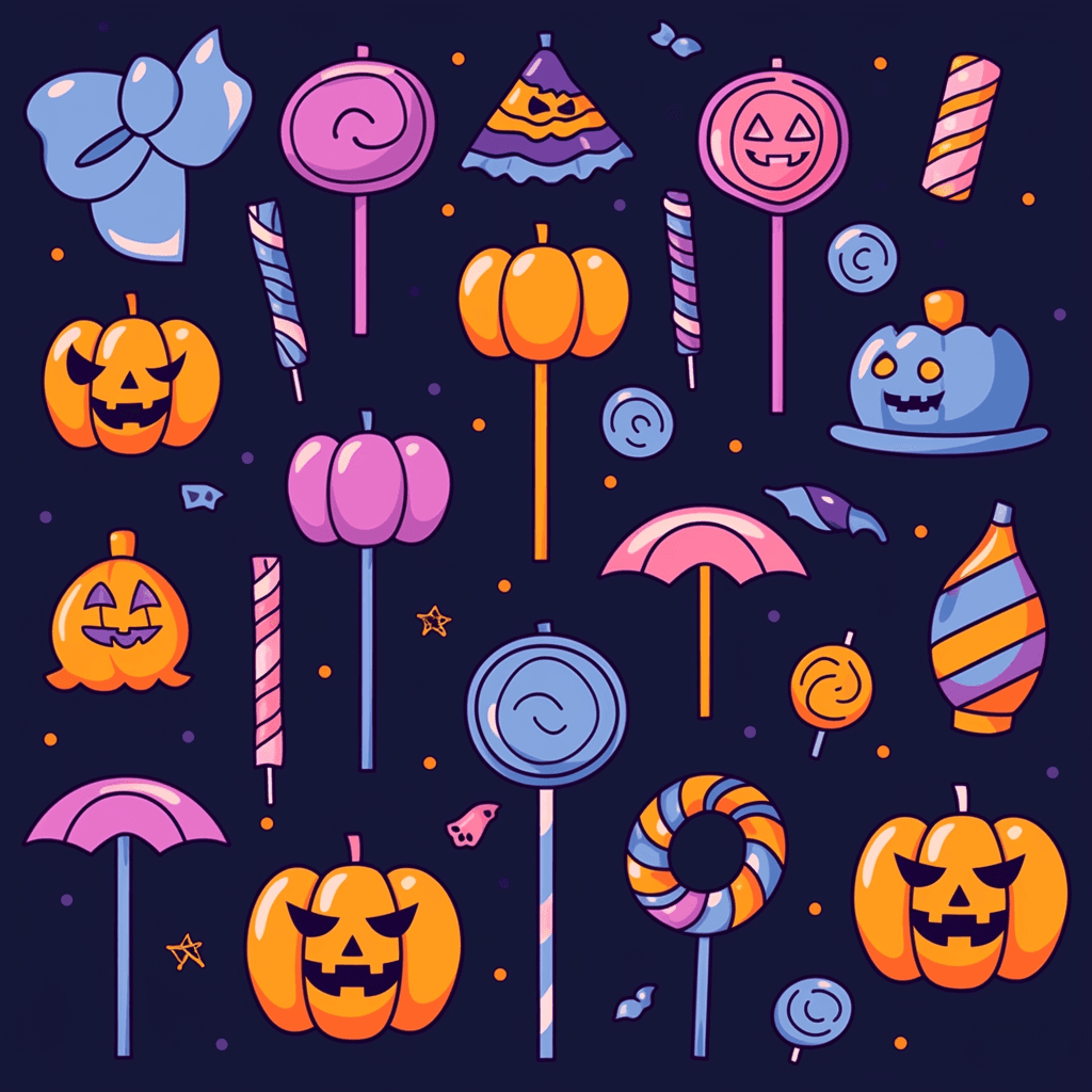Halloween Design Fizz original repeating artwork