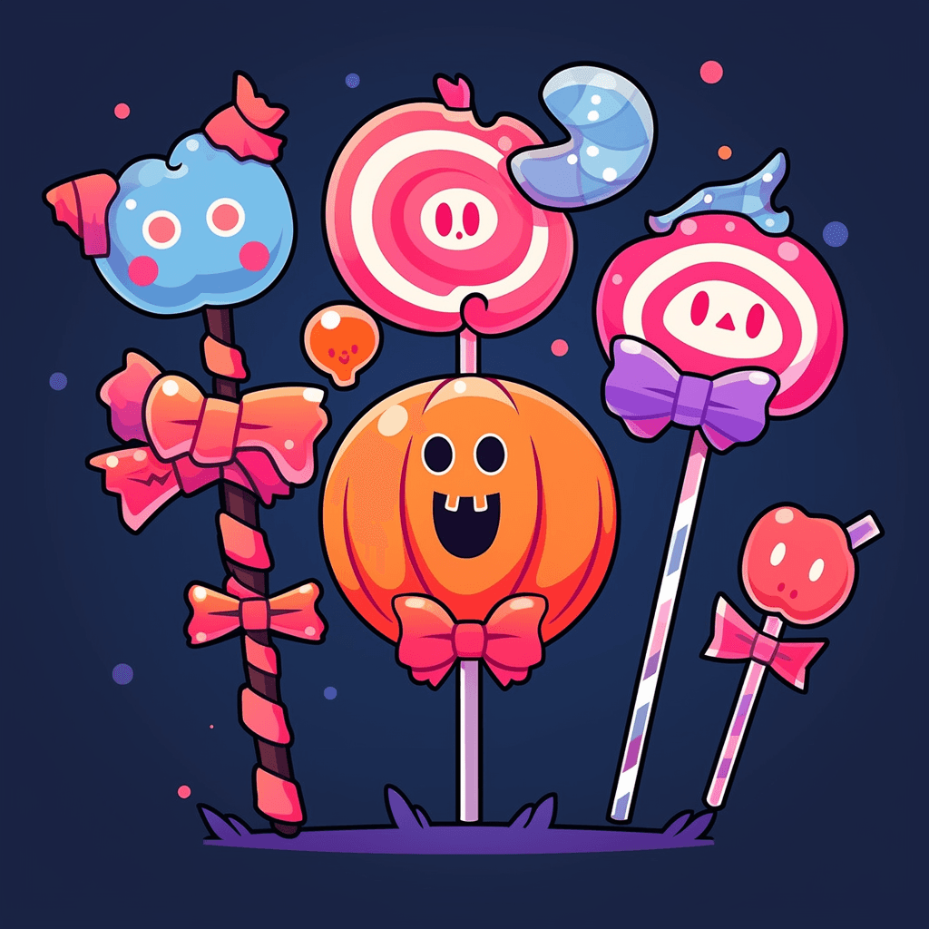 Halloween Lollipop 005 original repeating artwork