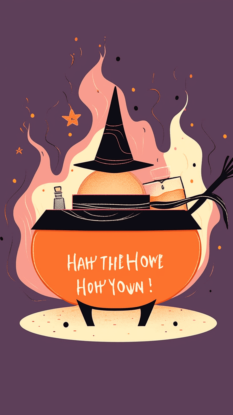Halloween Bloom original repeating artwork