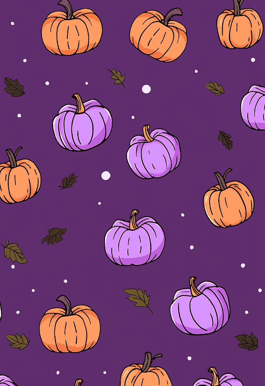Halloween Pumpkin 348 original repeating artwork