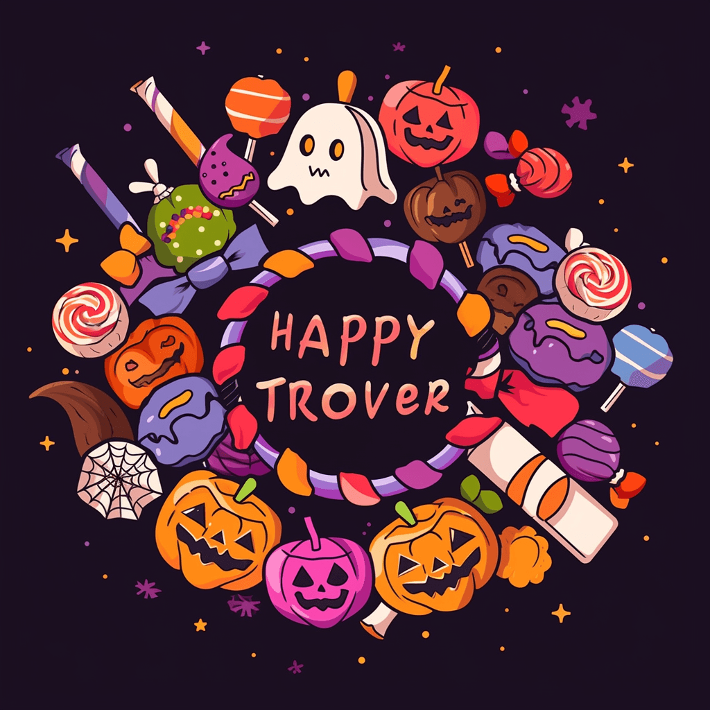 Halloween Design Track original repeating artwork