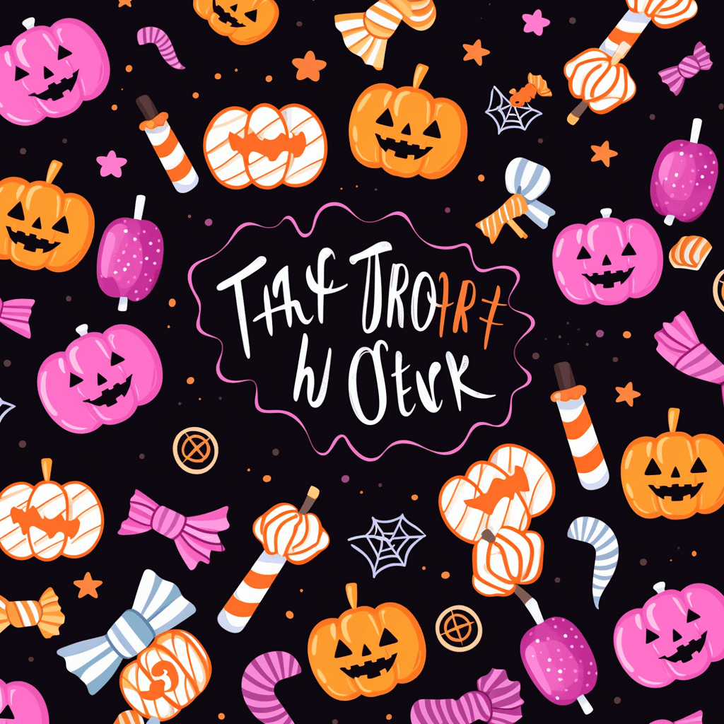 Halloween Design Flare original repeating artwork