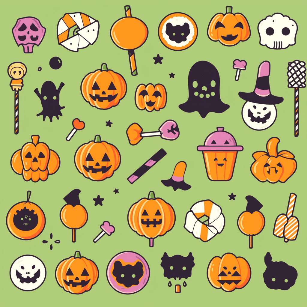 Halloween Design Chase original repeating artwork