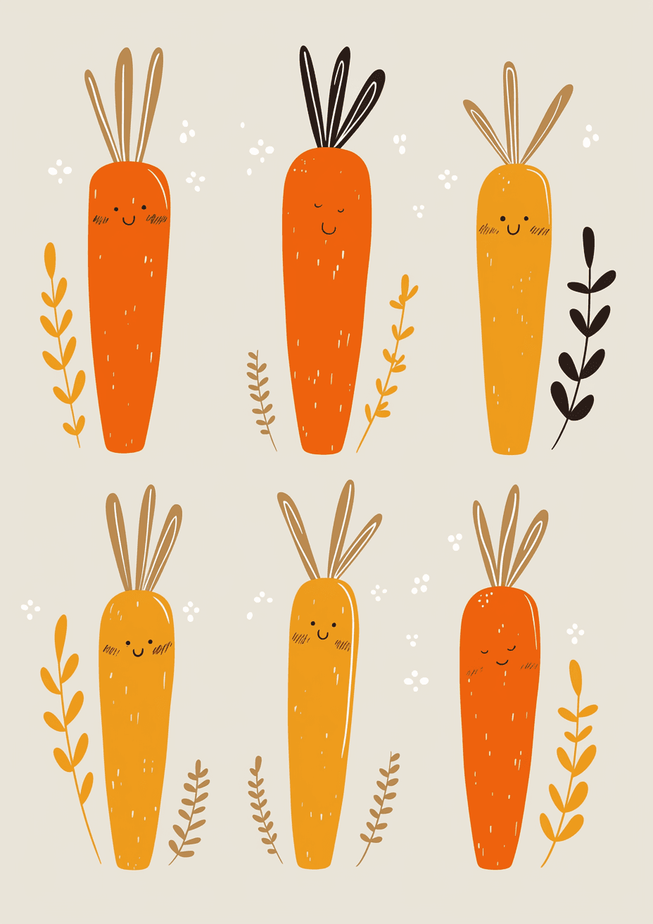 Carrot 021 original repeating artwork
