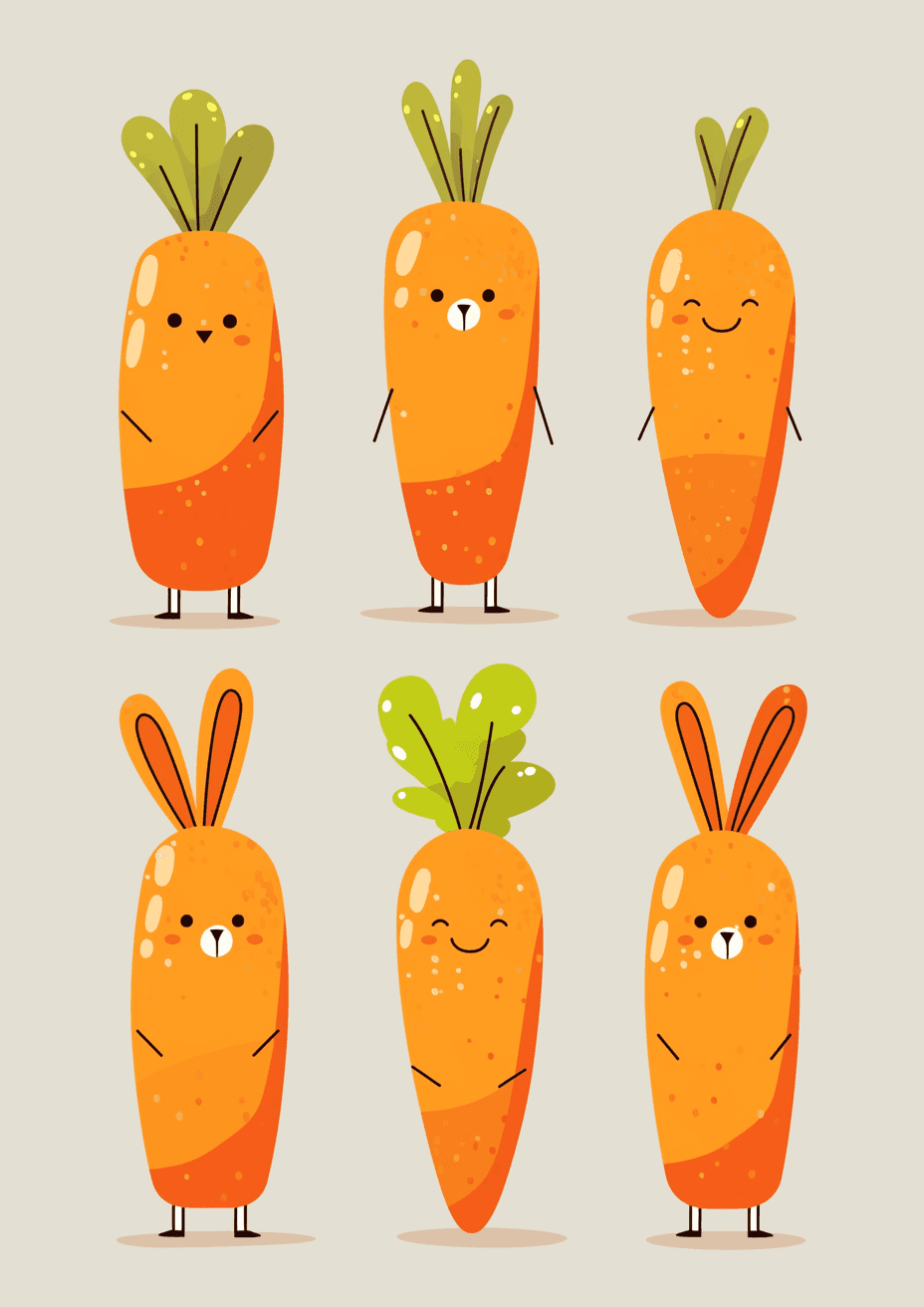 Carrot Seek original repeating artwork