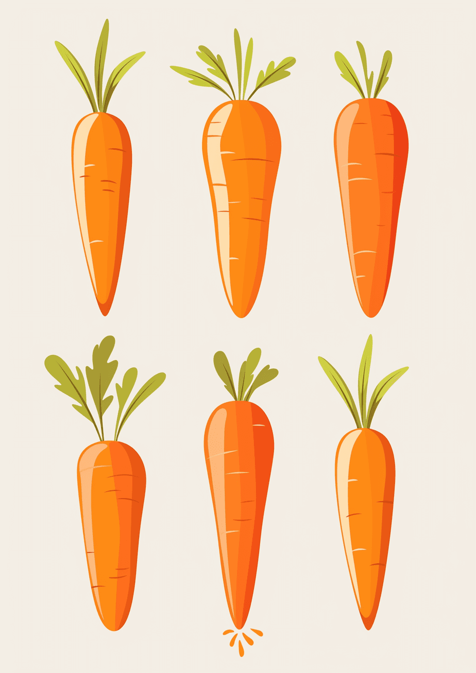 Carrot Shade original repeating artwork