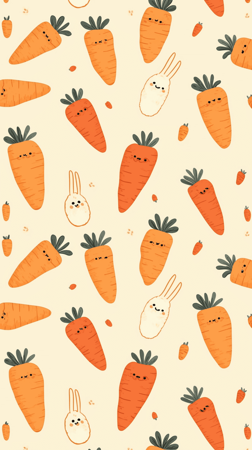 Carrot Crew original repeating artwork