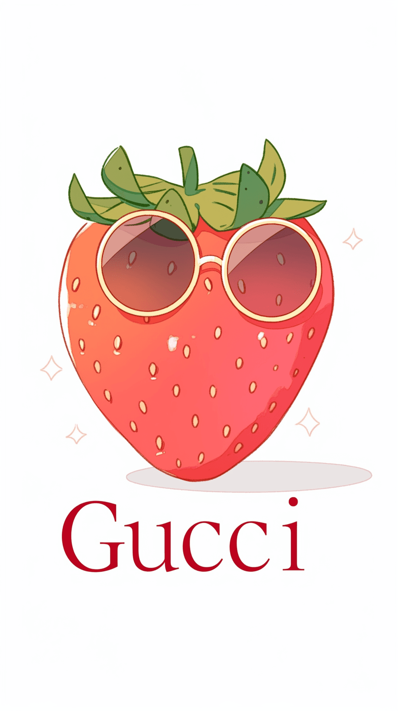 Strawberry Rush original repeating artwork