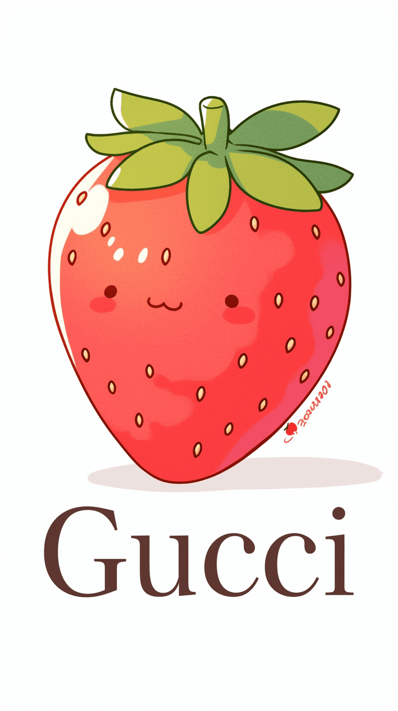 Strawberry Prism original repeating artwork