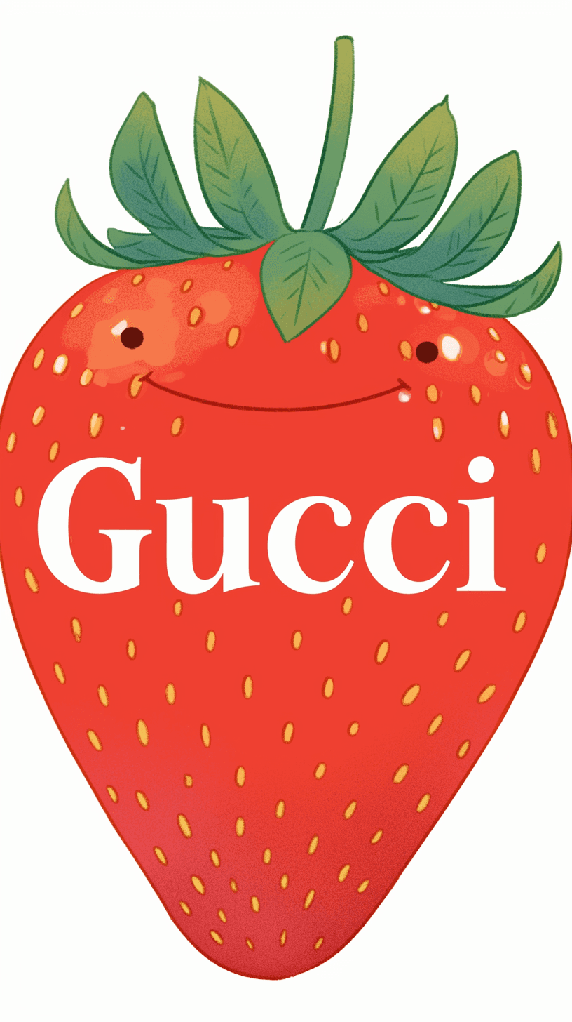 Strawberry Golden original repeating artwork