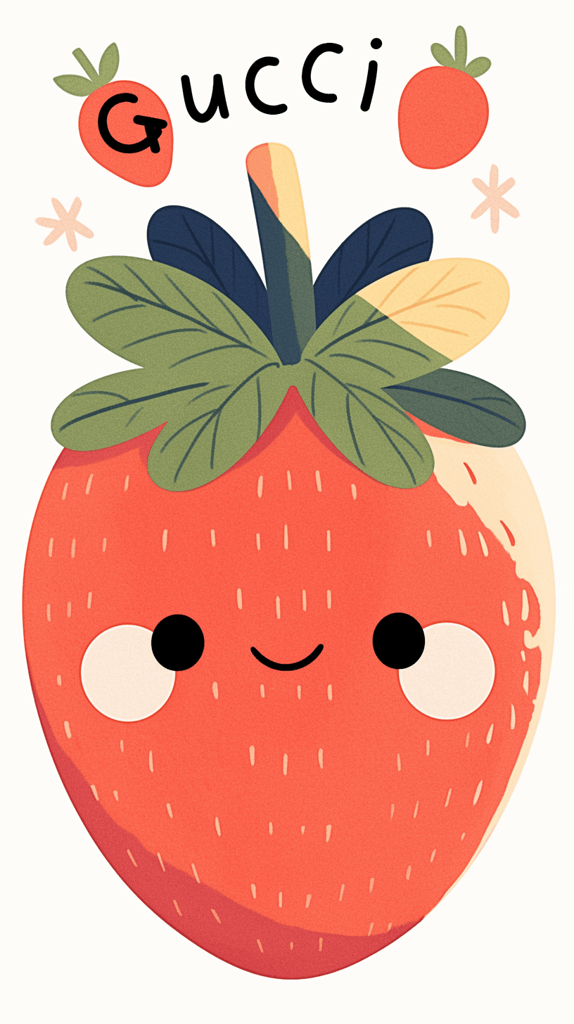 Strawberry Sprint original repeating artwork