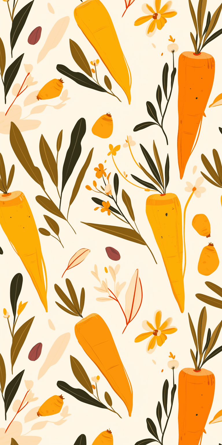 Carrot Tint original repeating artwork