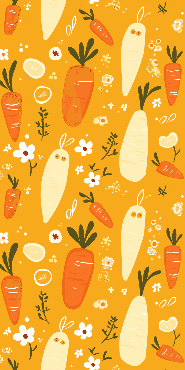 Carrot Fizz original repeating artwork