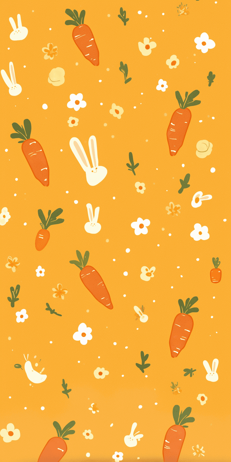 Carrot Spin original repeating artwork