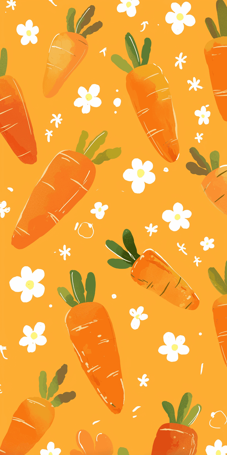Carrot Flare original repeating artwork