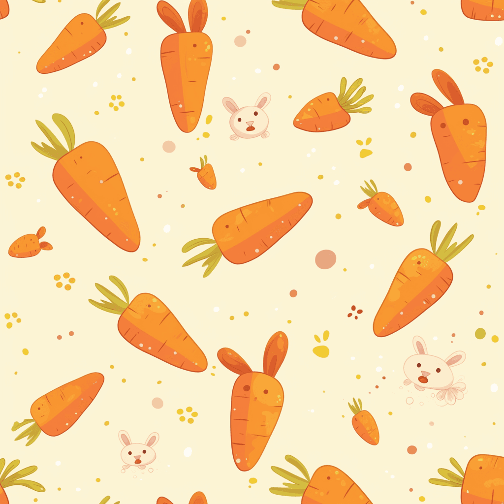 Carrot Groove original repeating artwork