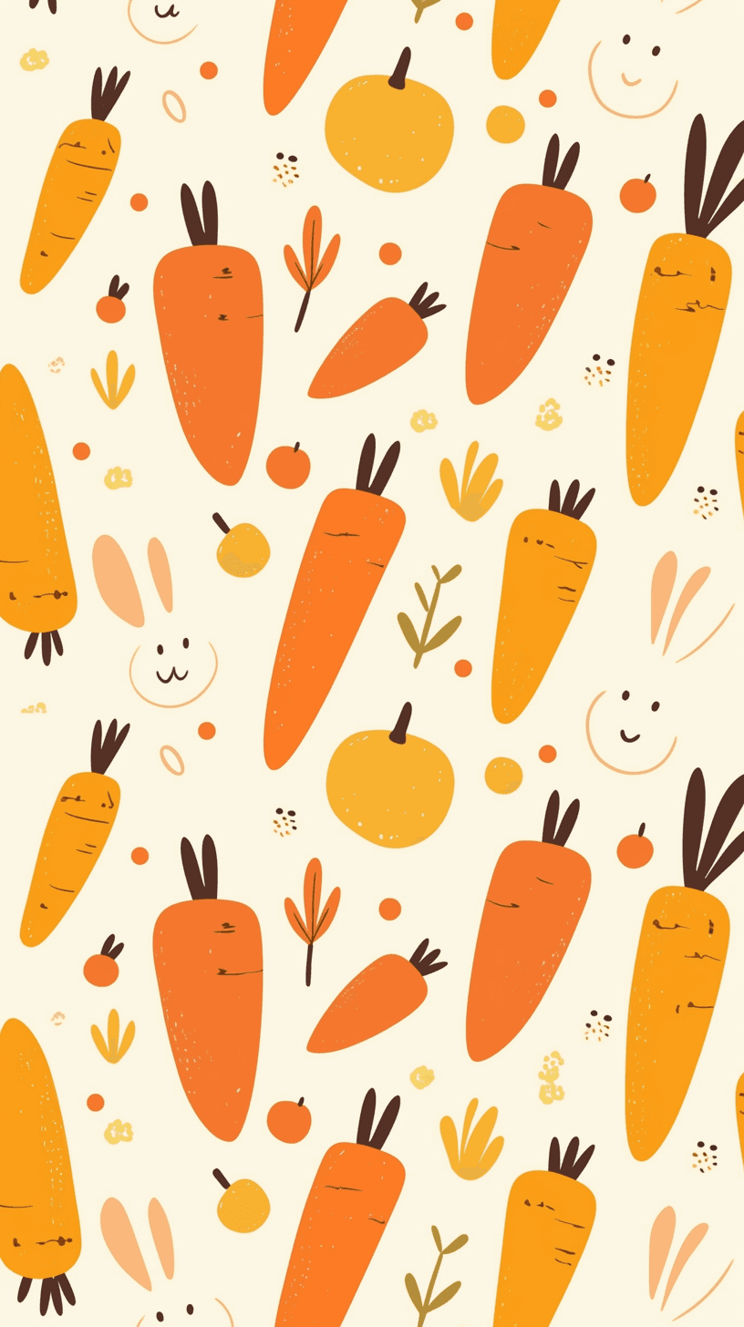 Carrot Fair original repeating artwork