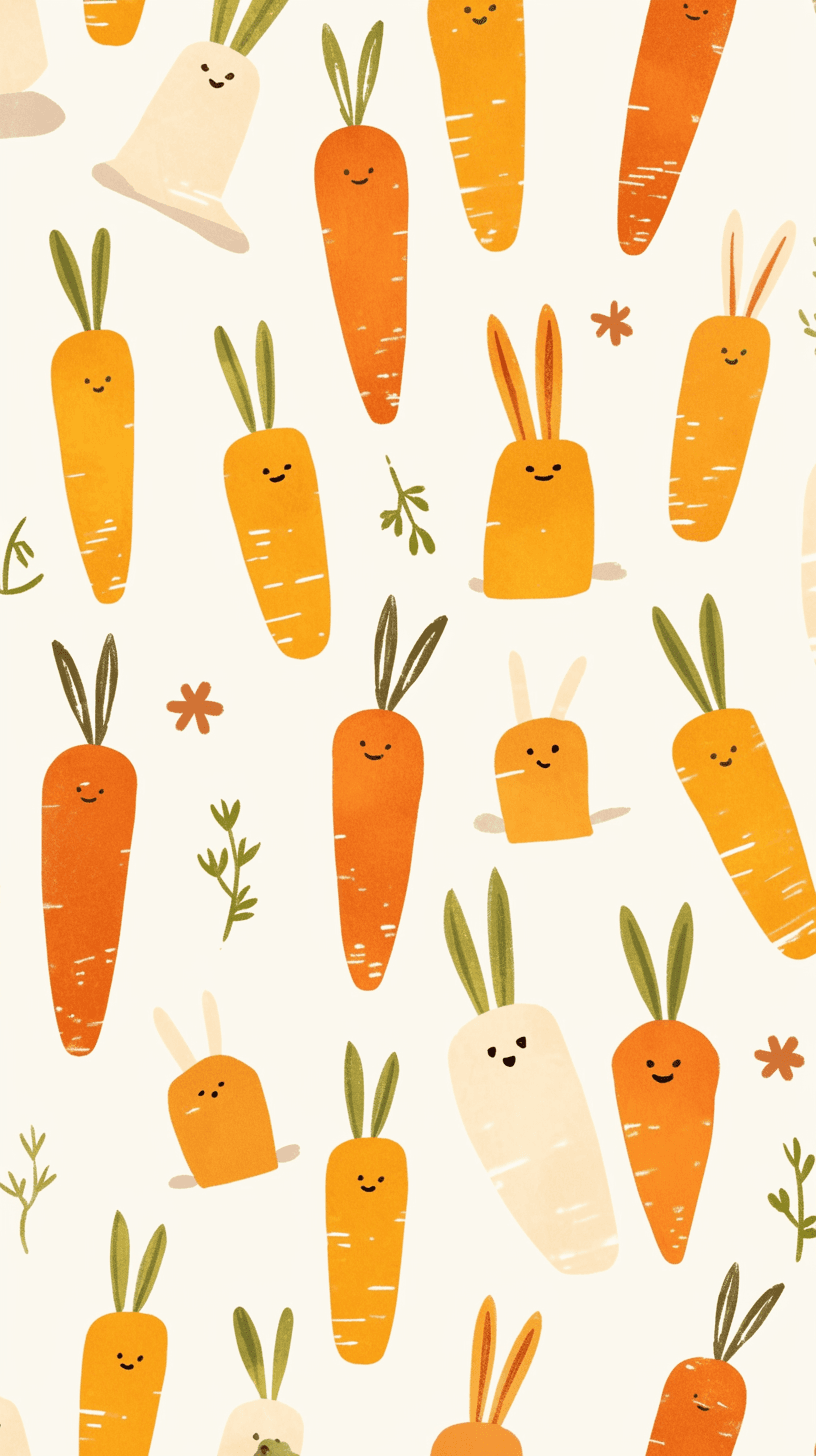 Carrot Festival original repeating artwork