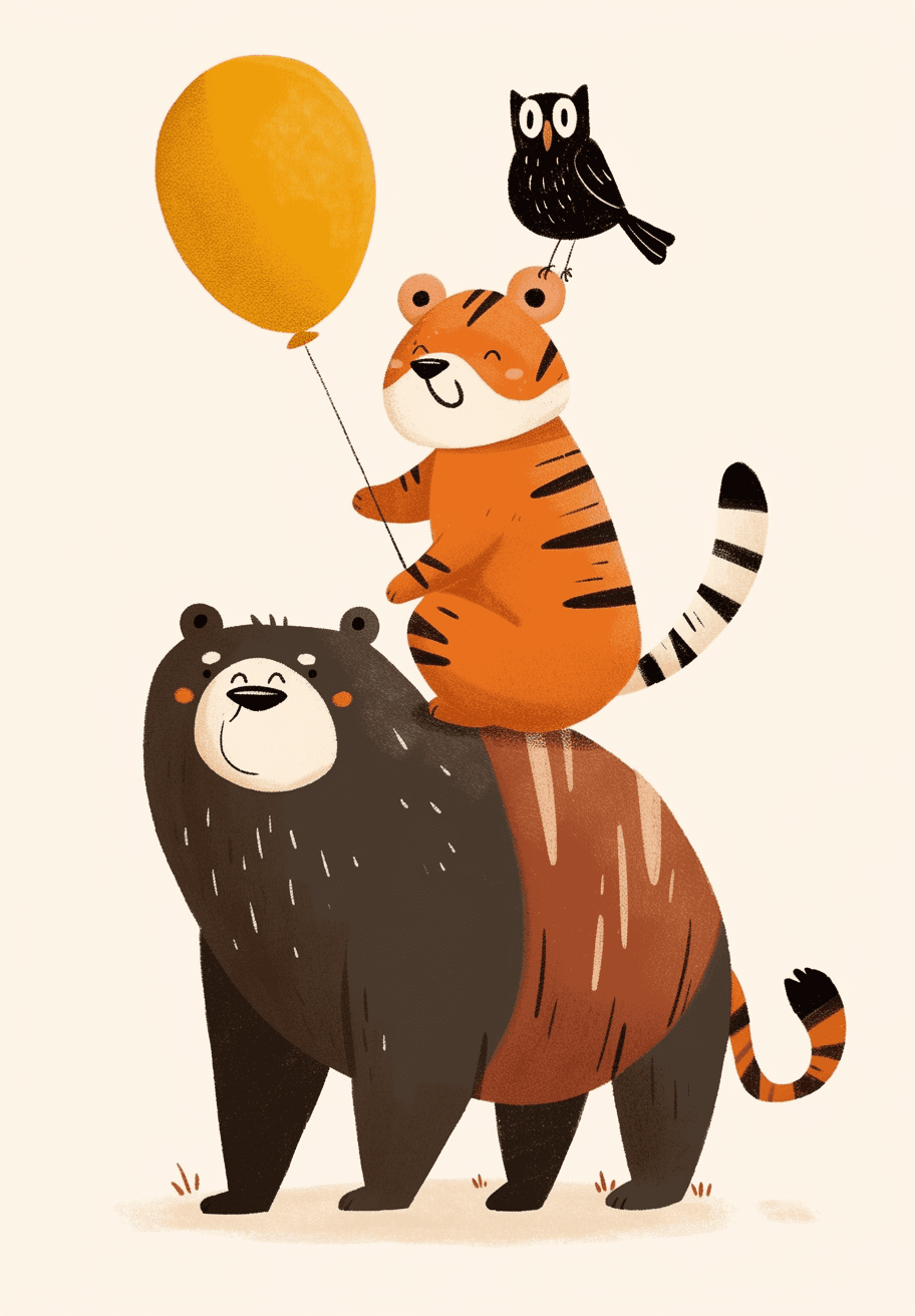 Bear 100 original repeating artwork