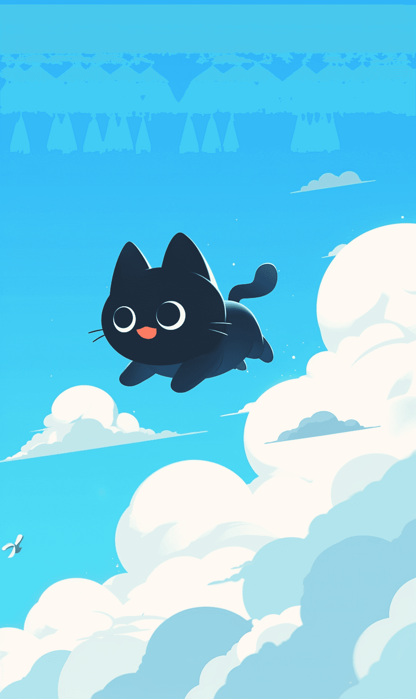 Cat 244 original repeating artwork