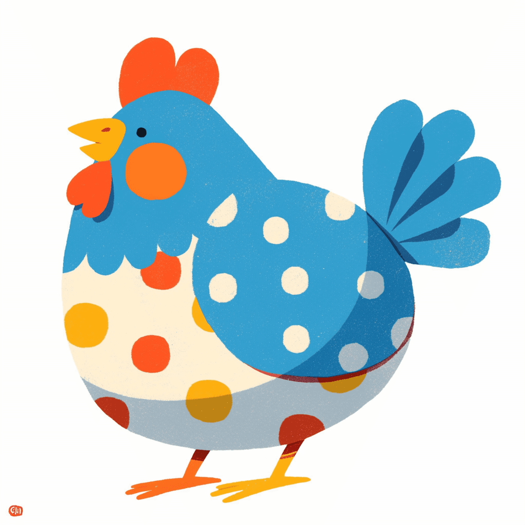 Chicken Team original repeating artwork