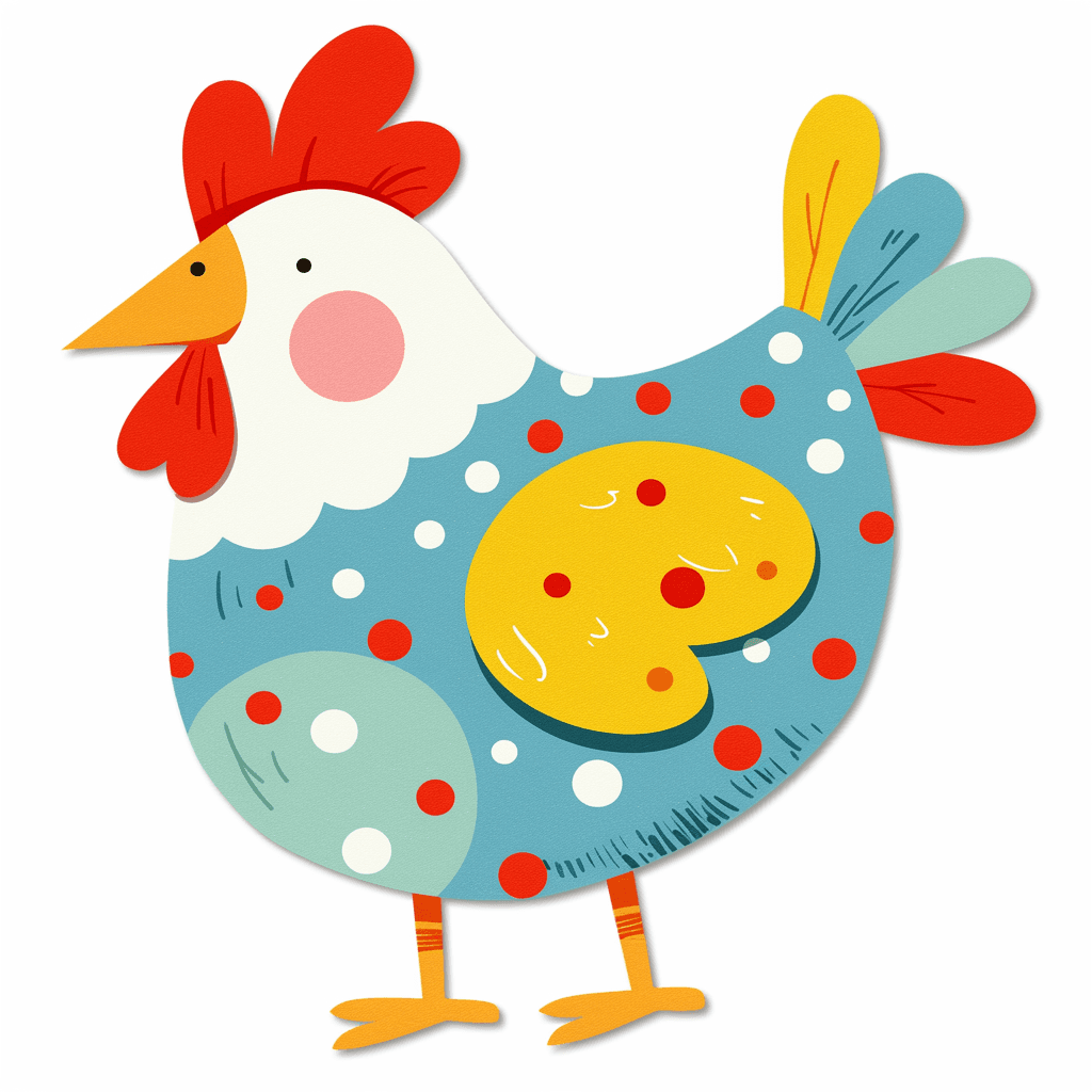Chicken Zip original repeating artwork