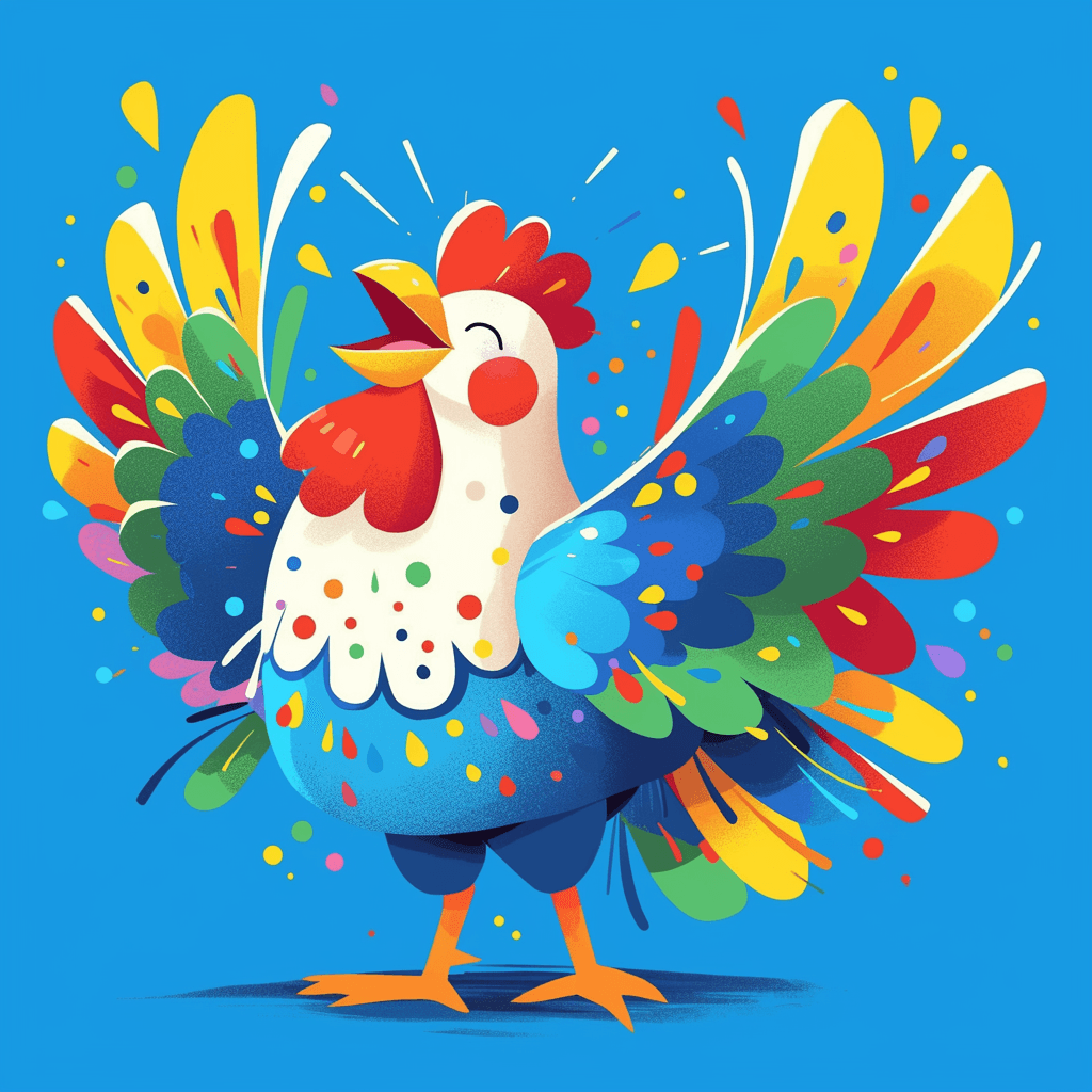 Chicken Session original repeating artwork
