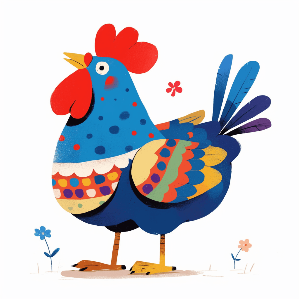 Chicken Festival original repeating artwork