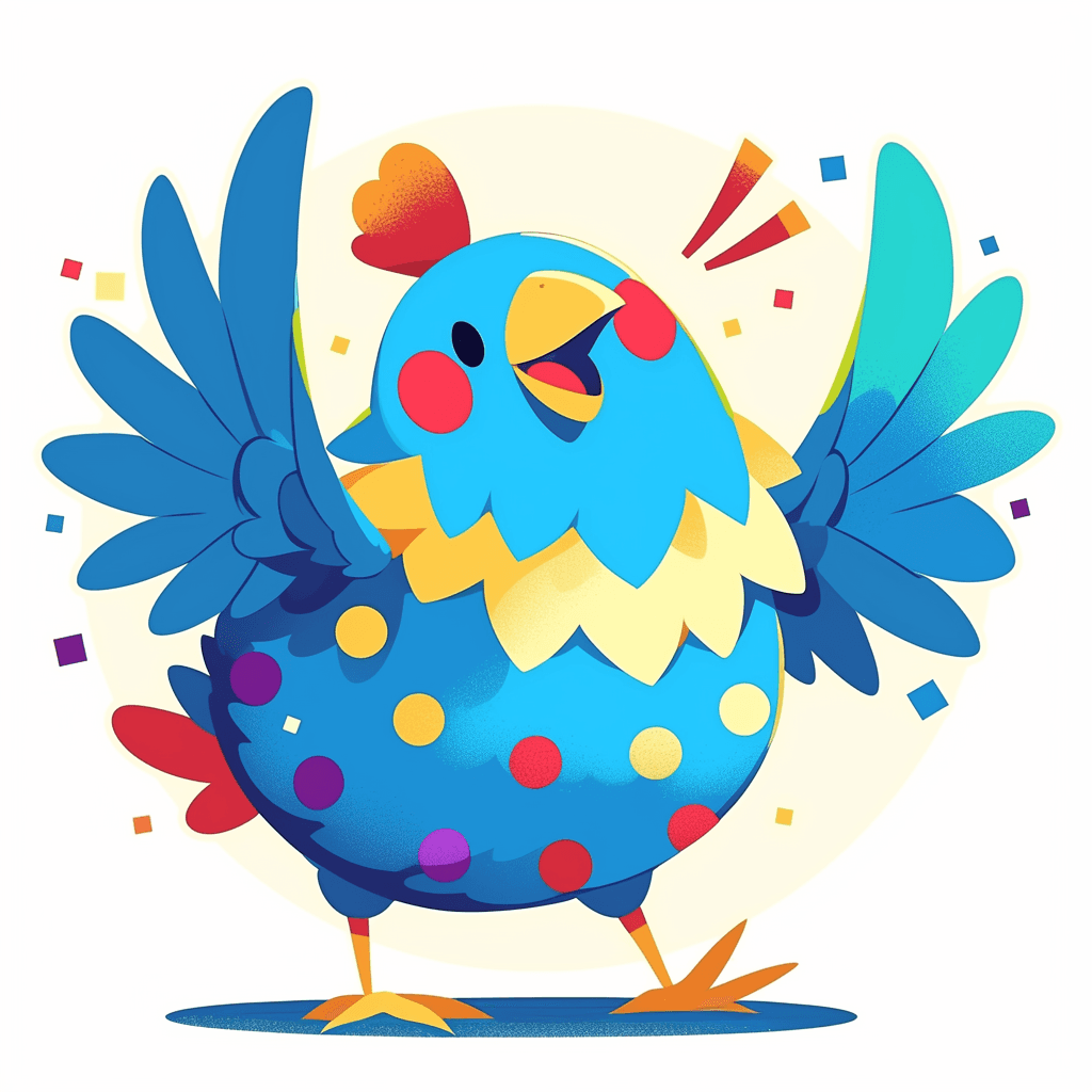 Chicken Squad original repeating artwork