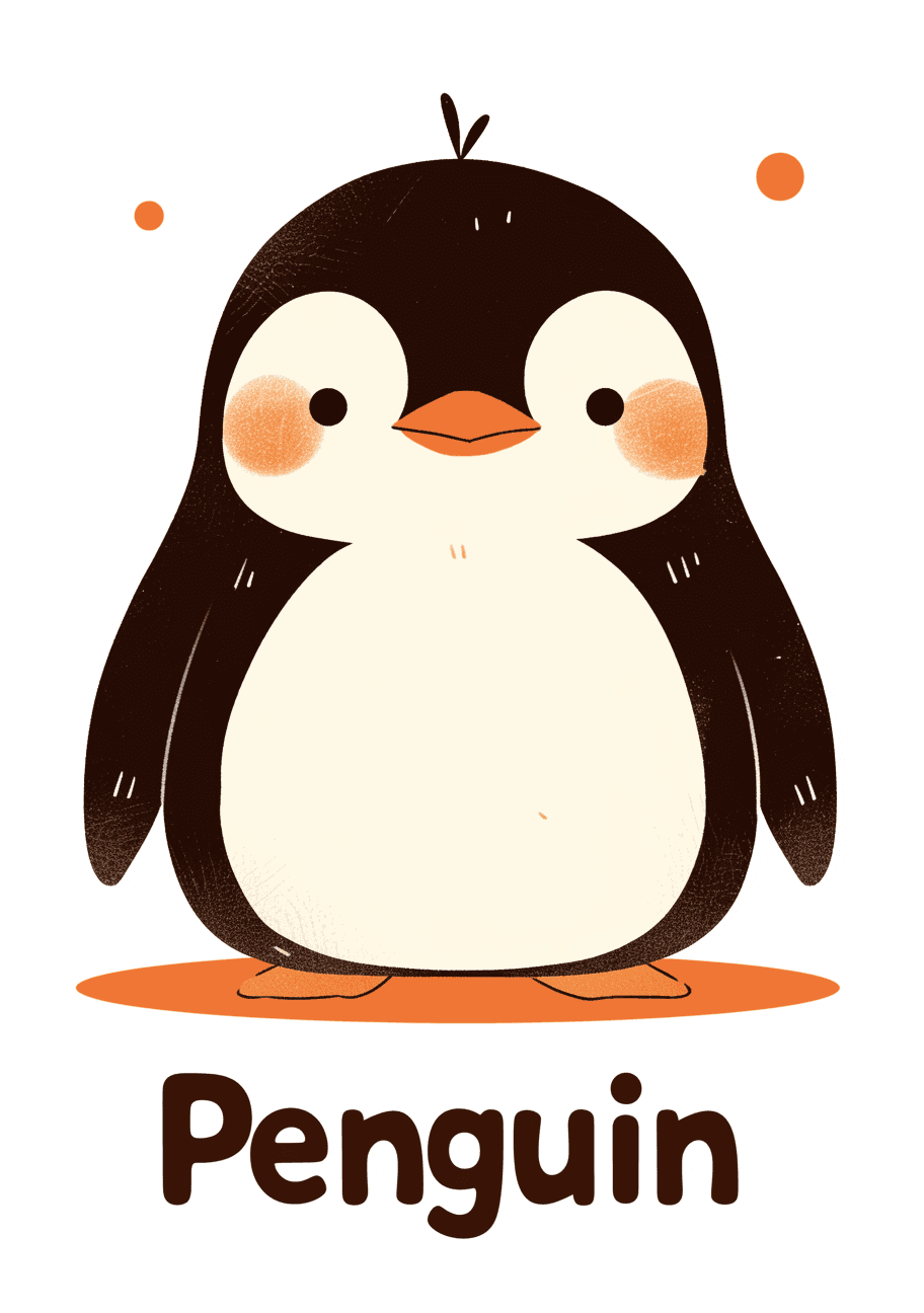 Penguin Rest original repeating artwork