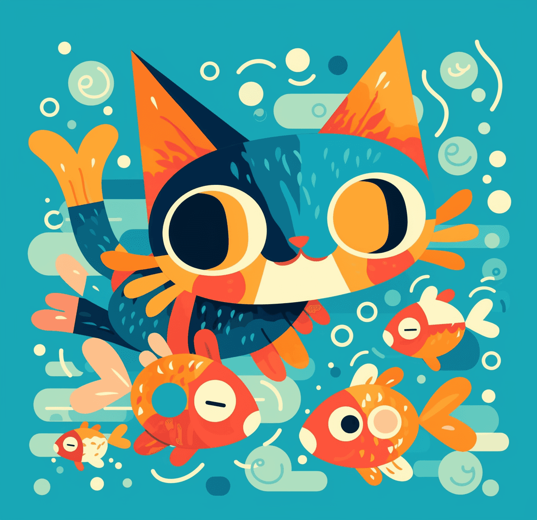 Fish Groove original repeating artwork
