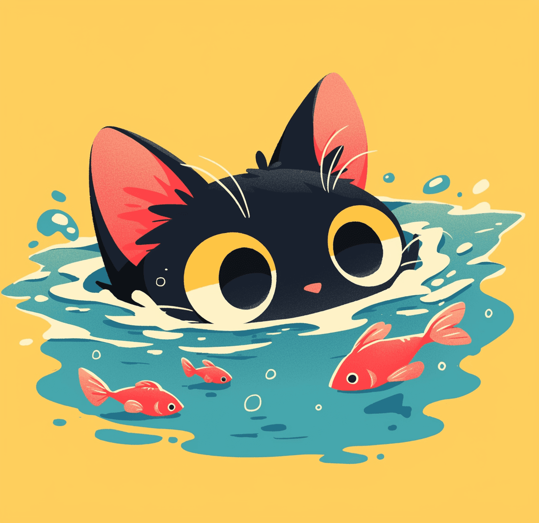 Fish Tone original repeating artwork