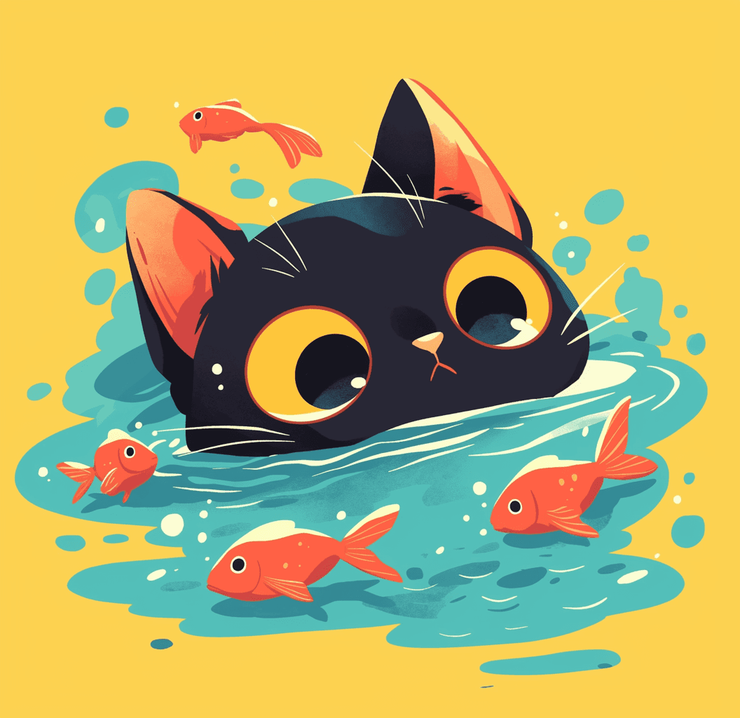 Fish Blast original repeating artwork