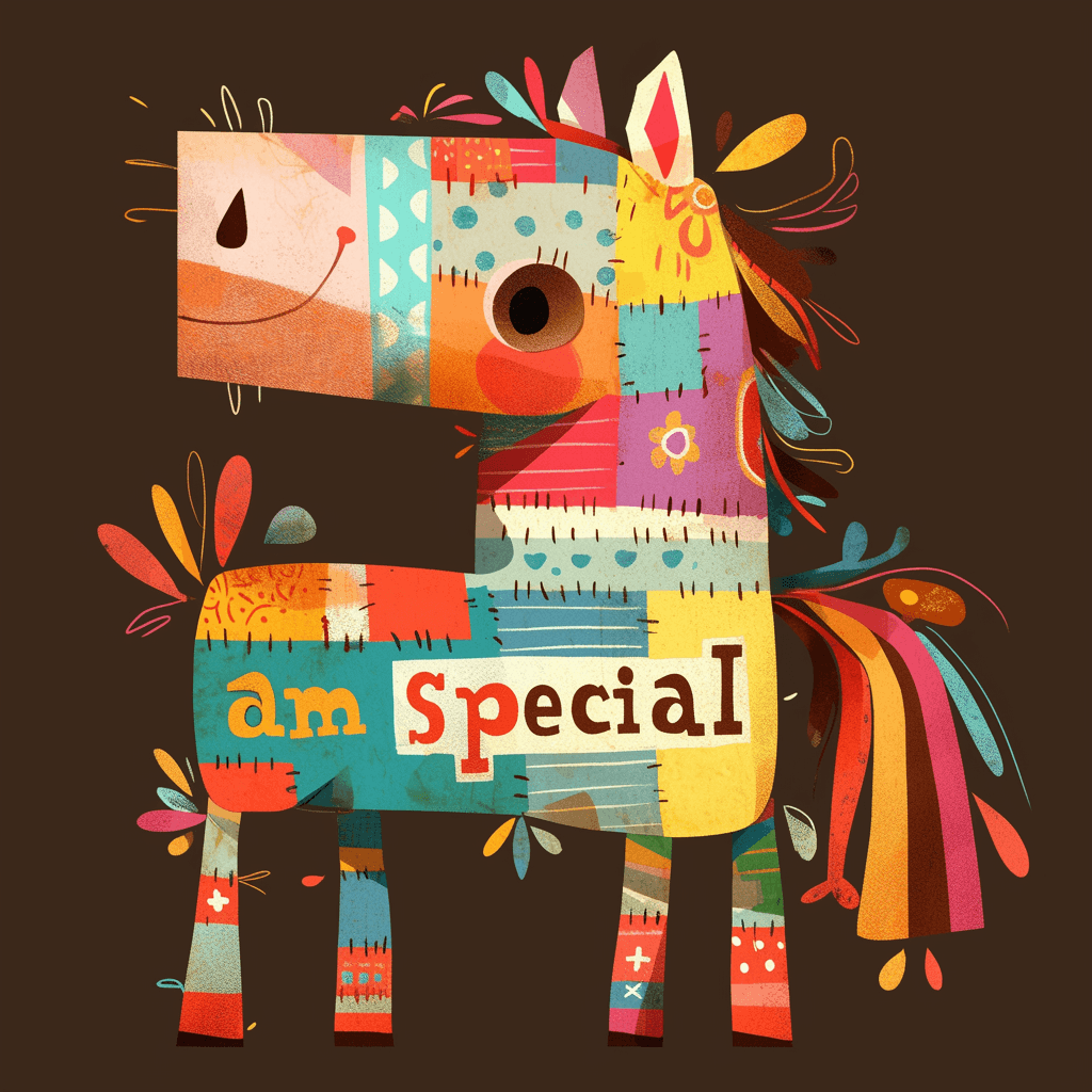 Cartoon Horse original repeating artwork