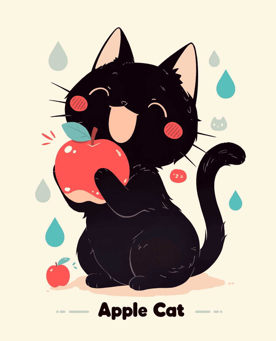 Cat 059 original repeating artwork