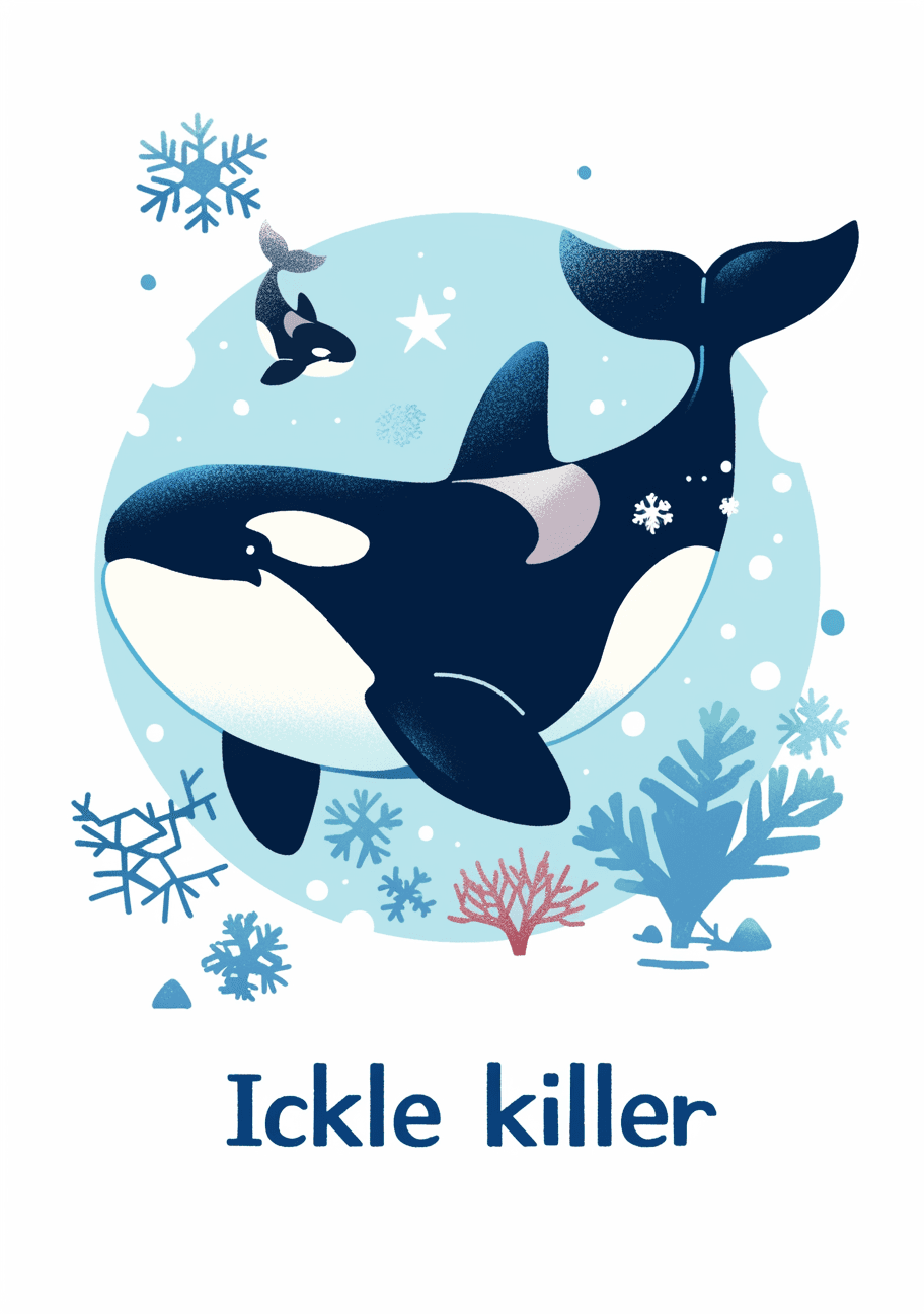 Whale Pop original repeating artwork