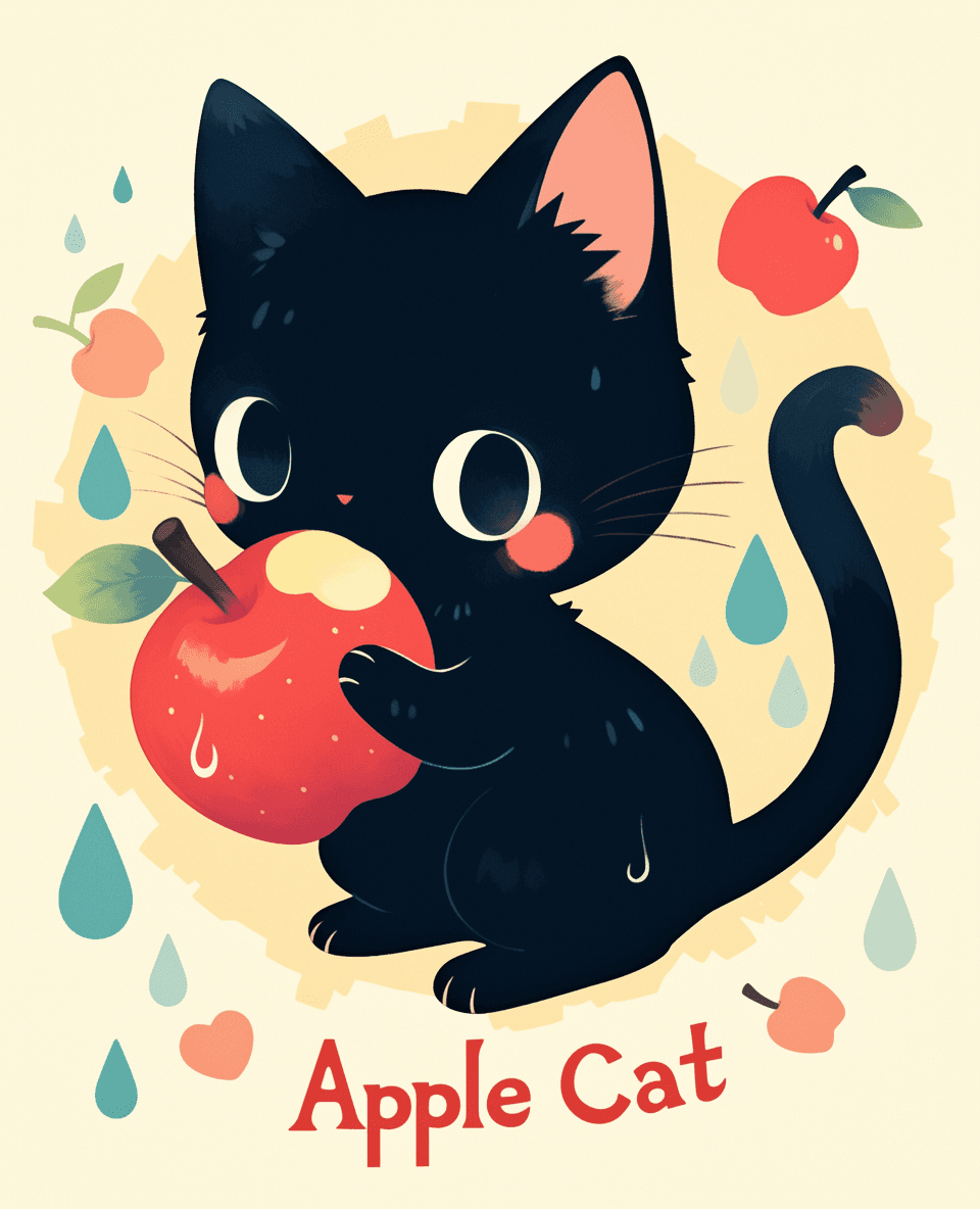 Cat 147 original repeating artwork