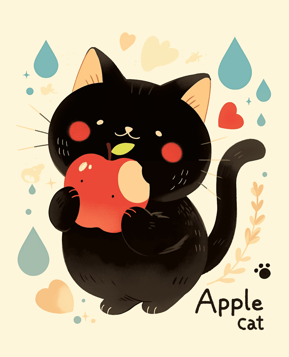 Cat 138 original repeating artwork