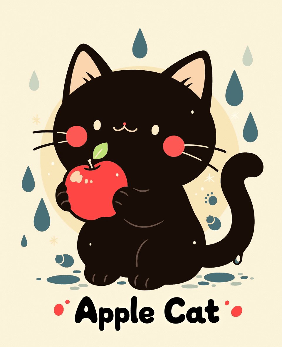 Cat 297 original repeating artwork