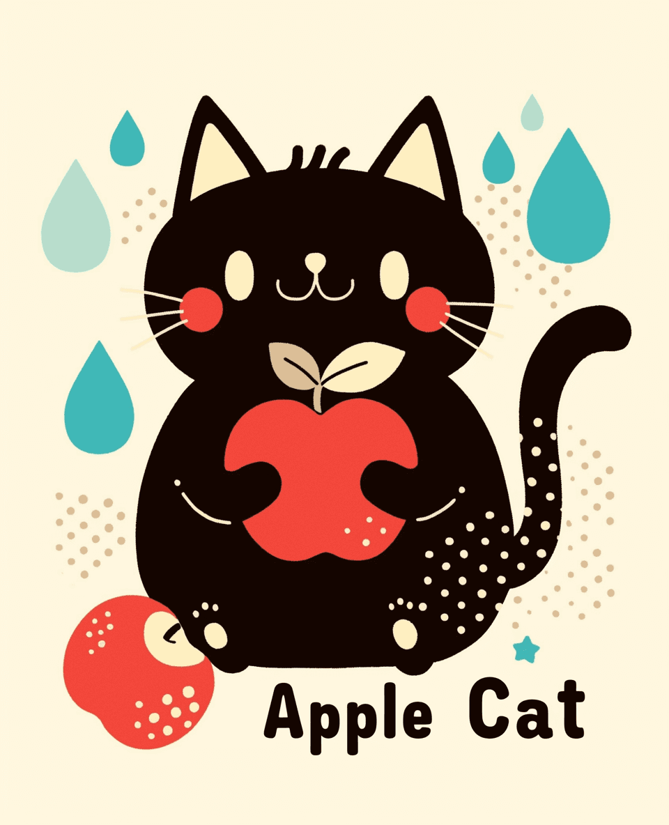 Cat 401 original repeating artwork