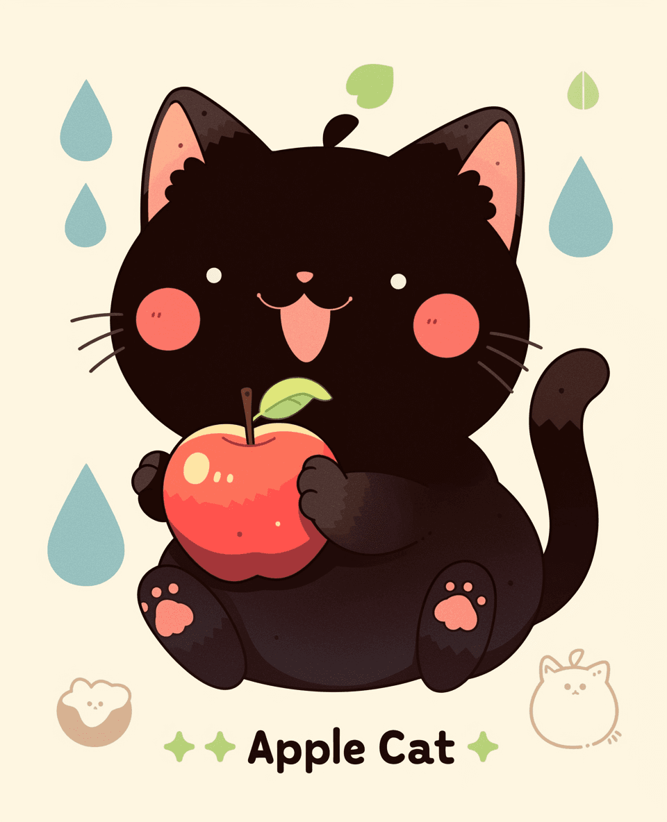 Cat 130 original repeating artwork