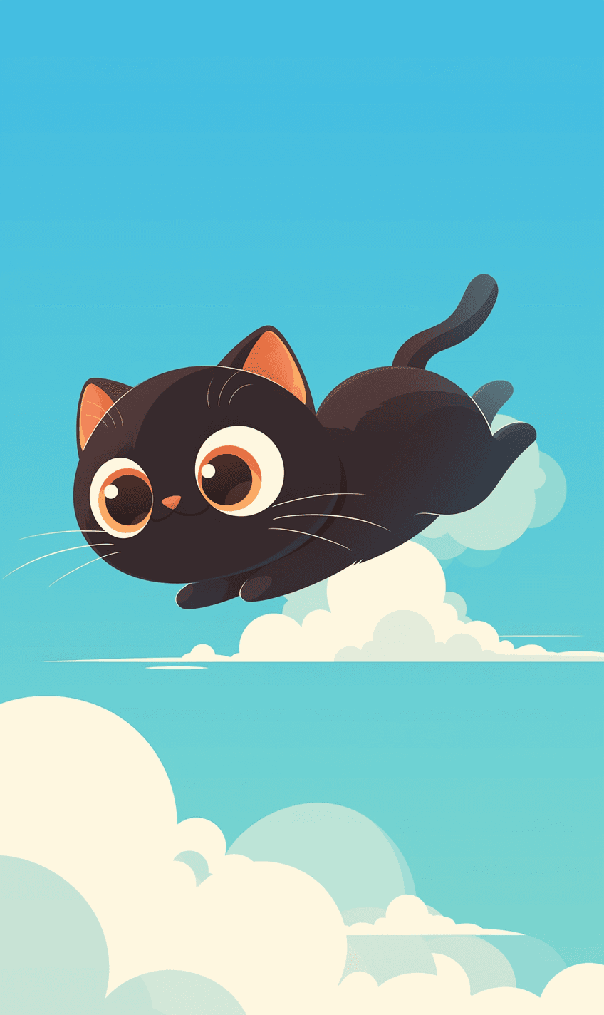 Cat 128 original repeating artwork