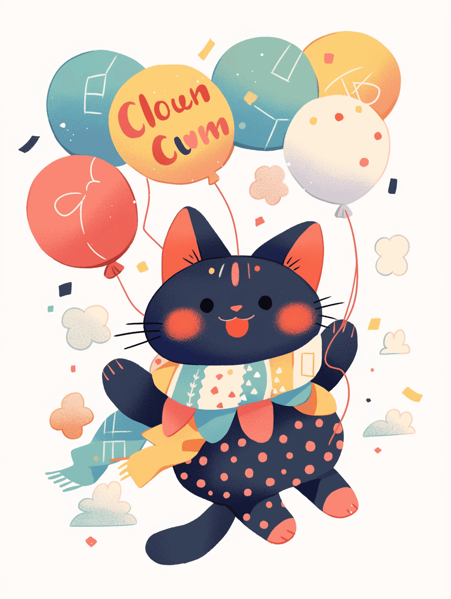 Cat 414 original repeating artwork